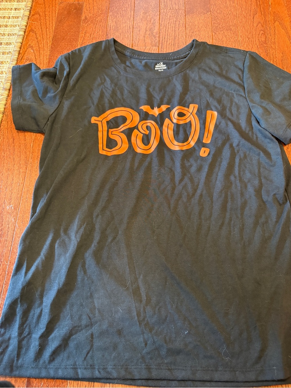 Black & Orange 'Boo!' Halloween  T-Shirt